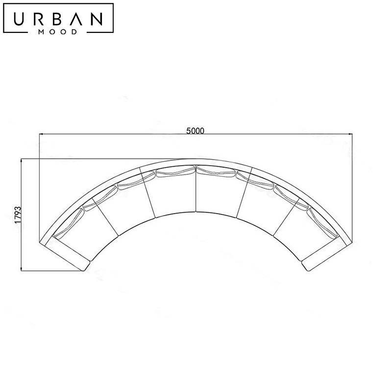 CHELE Modern Fabric Sofa