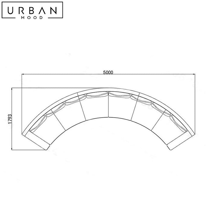 CHELE Modern Fabric Sofa