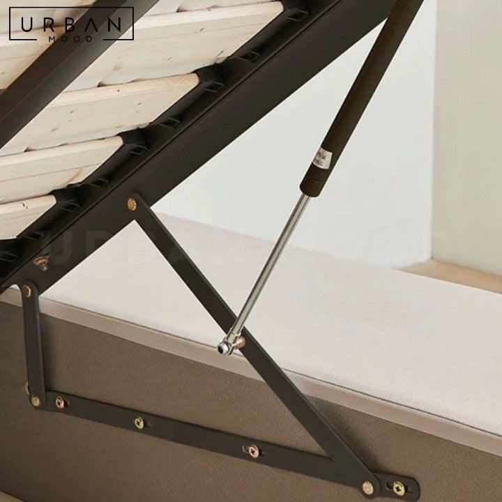 CHEER Modern Leather Storage Bedframe With Drawers