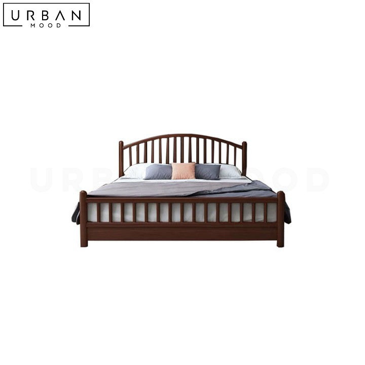 CHINE Japandi Solid Wood Bedframe