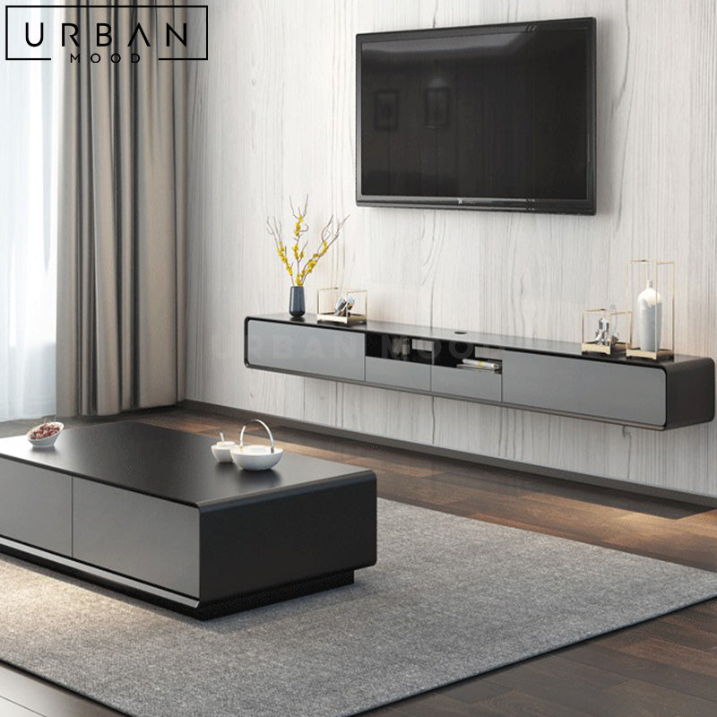 87 Inch Floating Console CHLAN Modern Floating TV Console – Urban Mood
