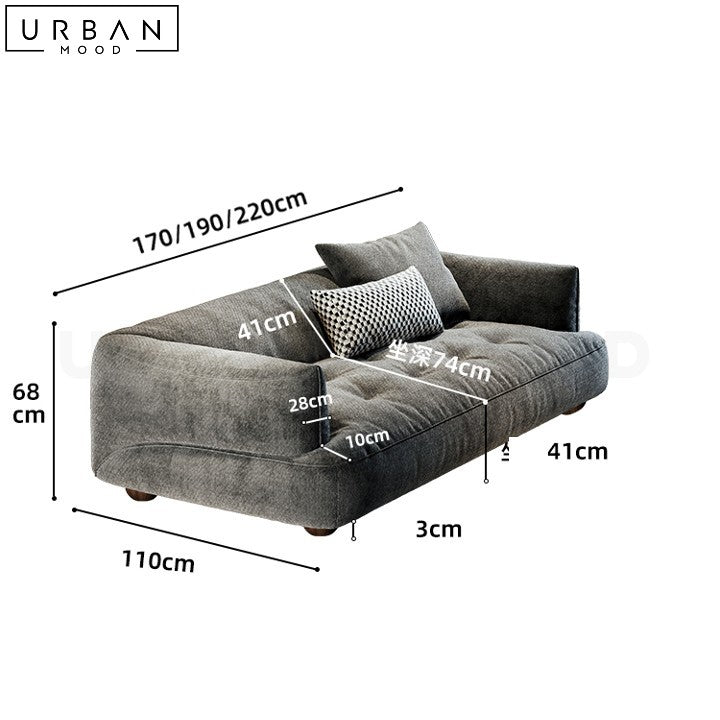 CHRISTO Modern Velvet Sofa