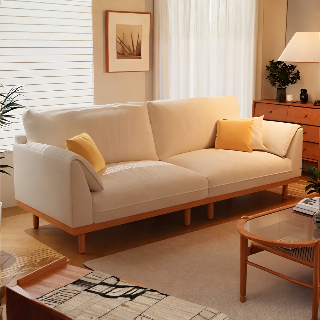 CIRCA Modern Scratch Proof Suede Fabric Sofa - Urban Mood Singapore