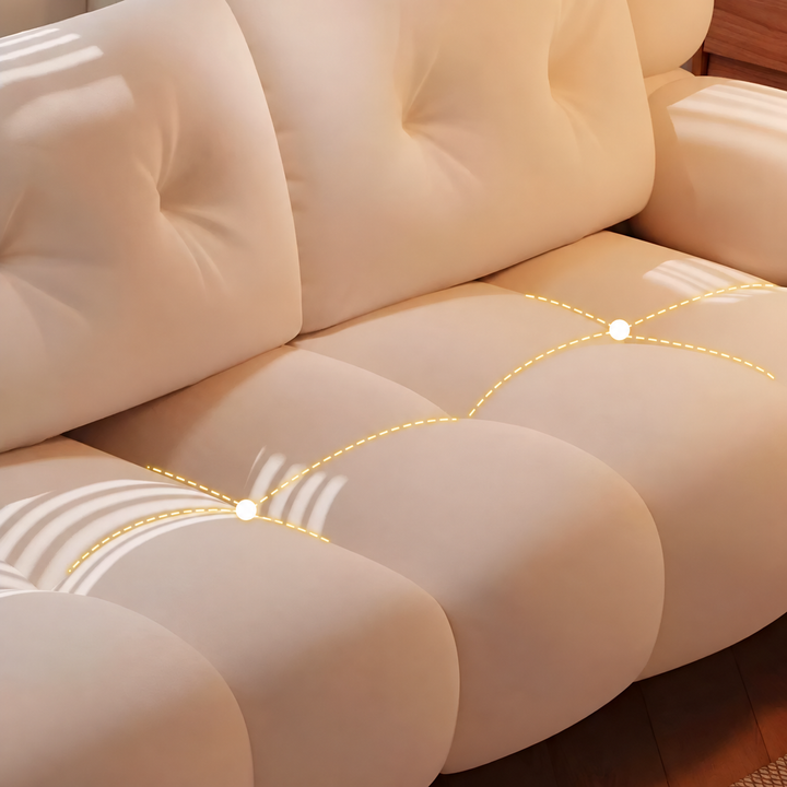 CIRCA Modern Scratch Proof Suede Fabric Sofa - Urban Mood Singapore