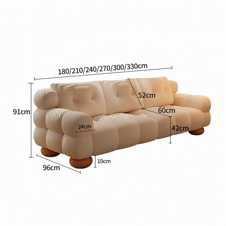 CIRCA Modern Scratch Proof Suede Fabric Sofa - Urban Mood Singapore