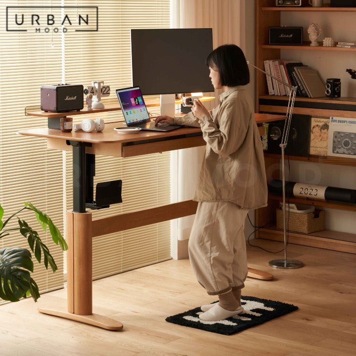 CLARKS Modern Solid Wood Adjustable Study Table