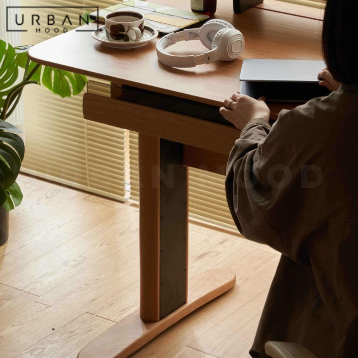CLARKS Modern Solid Wood Adjustable Study Table
