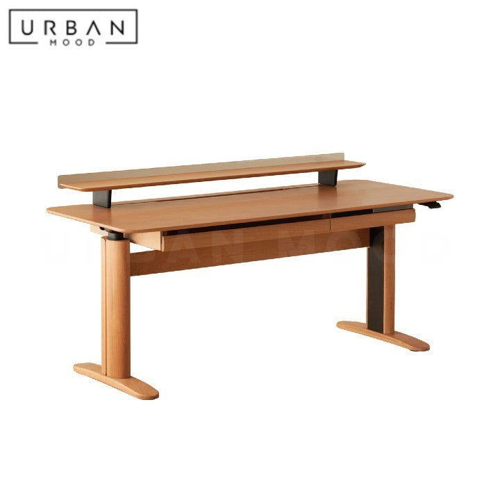 CLARKS Modern Solid Wood Adjustable Study Table