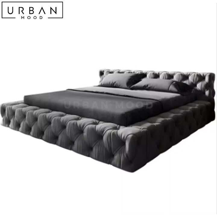 CLEO Modern Velvet Platform Bedframe