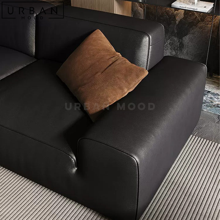 CLIF Modern Leather Sofa