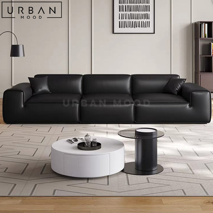 CLIF Modern Leather Sofa