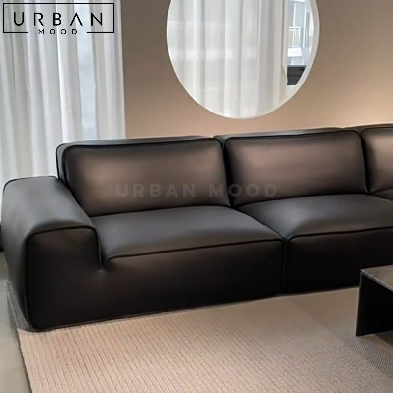 CLIF Modern Leather Sofa