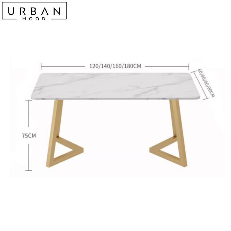 CLIVE Modern Sintered Stone Dining Table Set