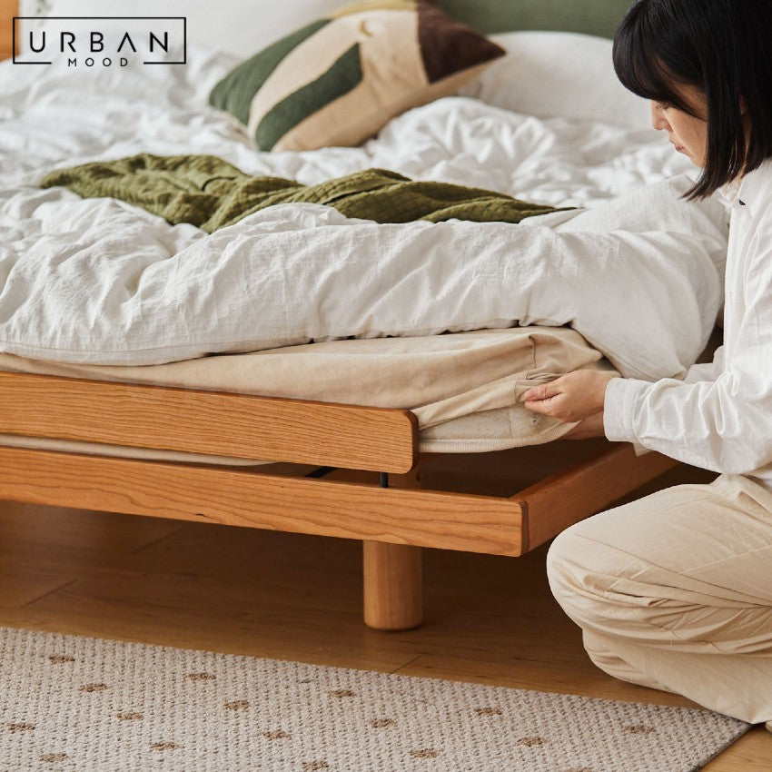CLOUDIA Modern Solid Wood Bedframe