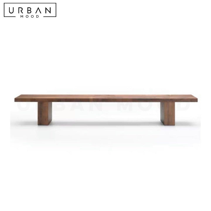 CONEN Rustic Solid Wood Bench