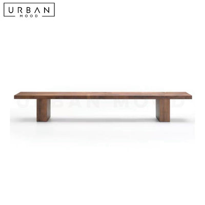 CONEN Rustic Solid Wood Bench