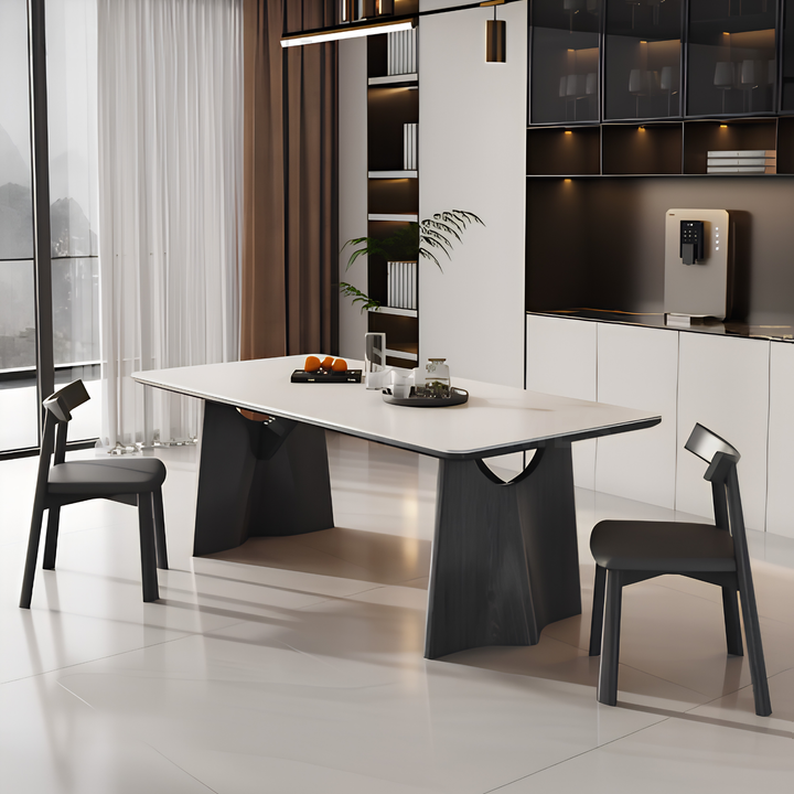 COLONNADE Modern Sintered Stone Dining Table - Urban Mood Singapore
