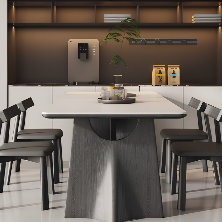 COLONNADE Modern Sintered Stone Dining Table - Urban Mood Singapore