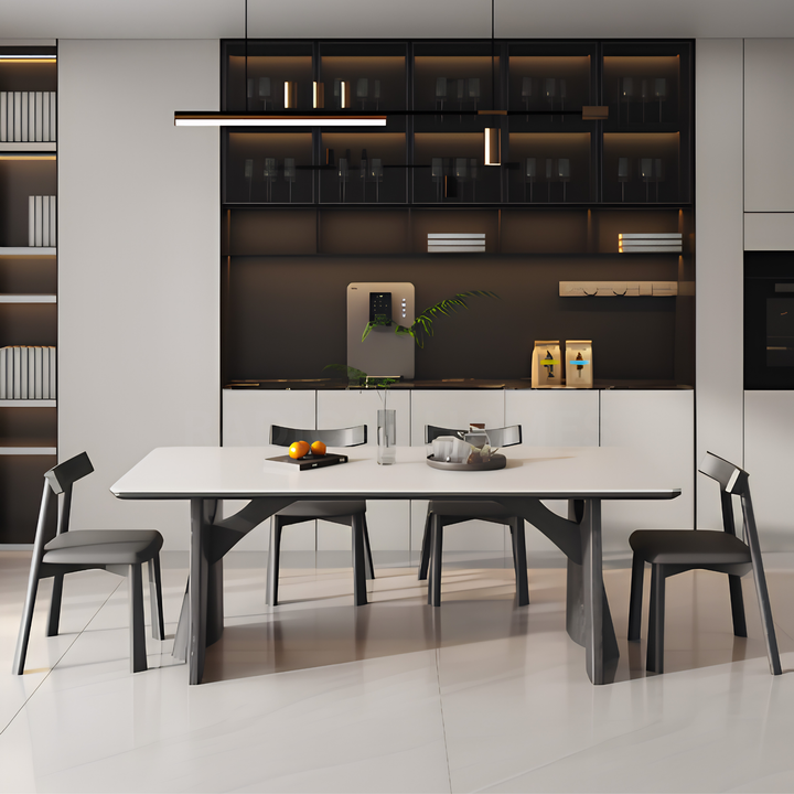 COLONNADE Modern Sintered Stone Dining Table - Urban Mood Singapore