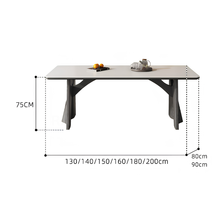 COLONNADE Modern Sintered Stone Dining Table - Urban Mood Singapore