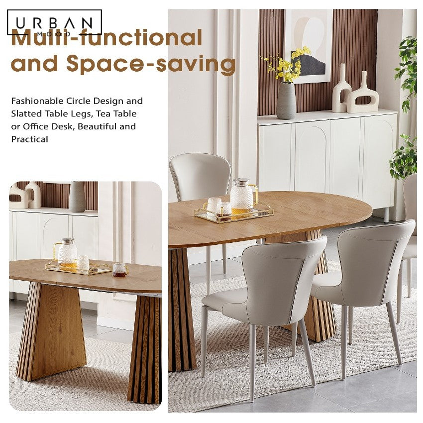 COMPACTO Modern Solid Wood Extendable Dining Table