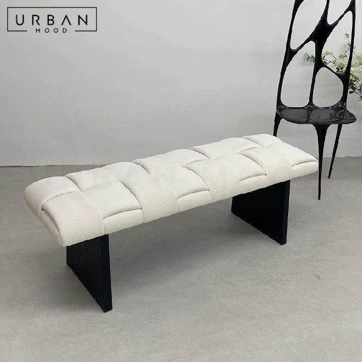 CORBA Modern Fabric Bench