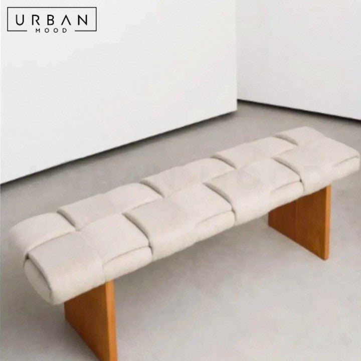 CORBA Modern Fabric Bench