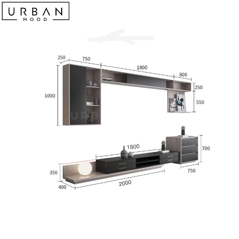 CORNELL Modern Extendable TV Console