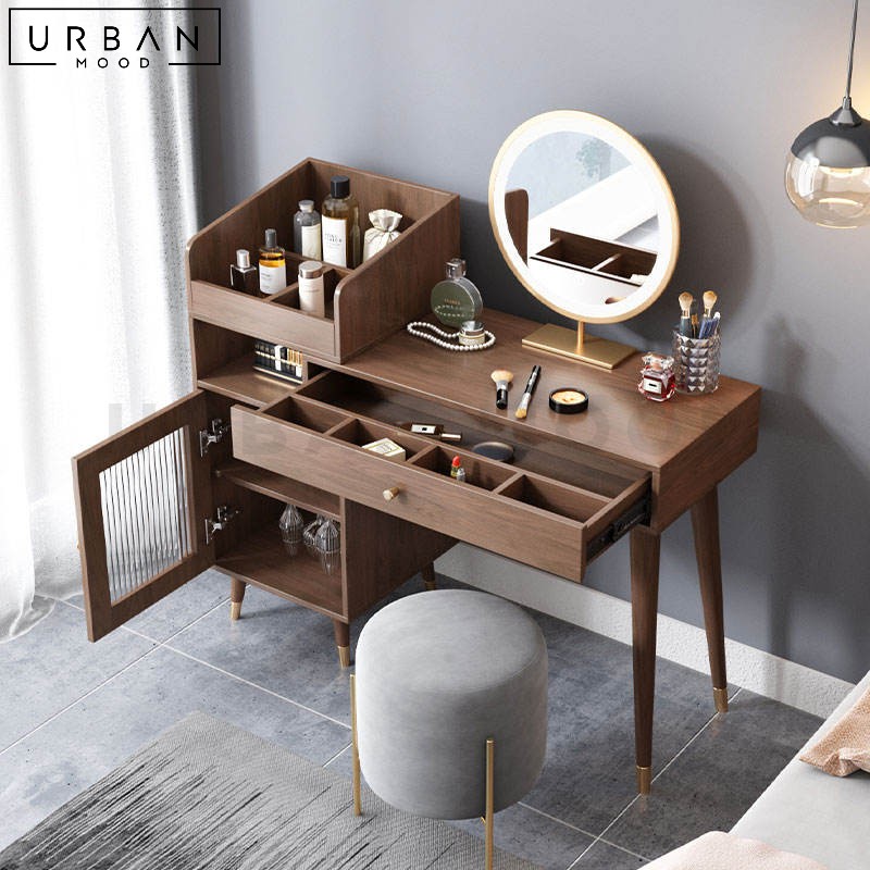 CORNEL Rustic Vanity Table Set