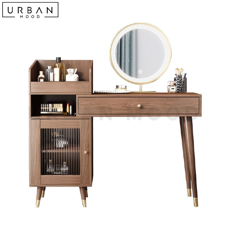 CORNEL Rustic Vanity Table Set