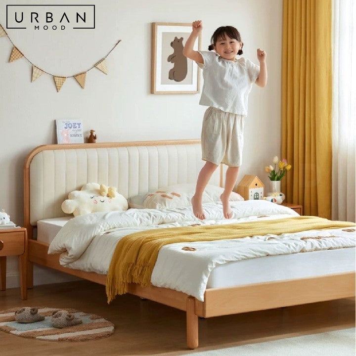 COUSIN Japandi Solid Wood Children Bedframe