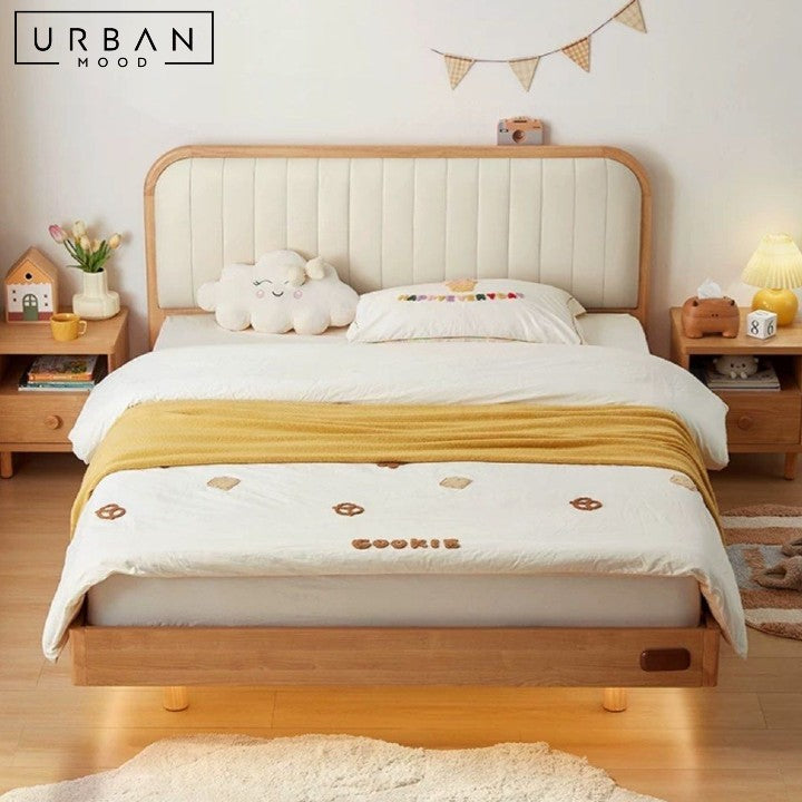 COUSIN Japandi Solid Wood Children Bedframe