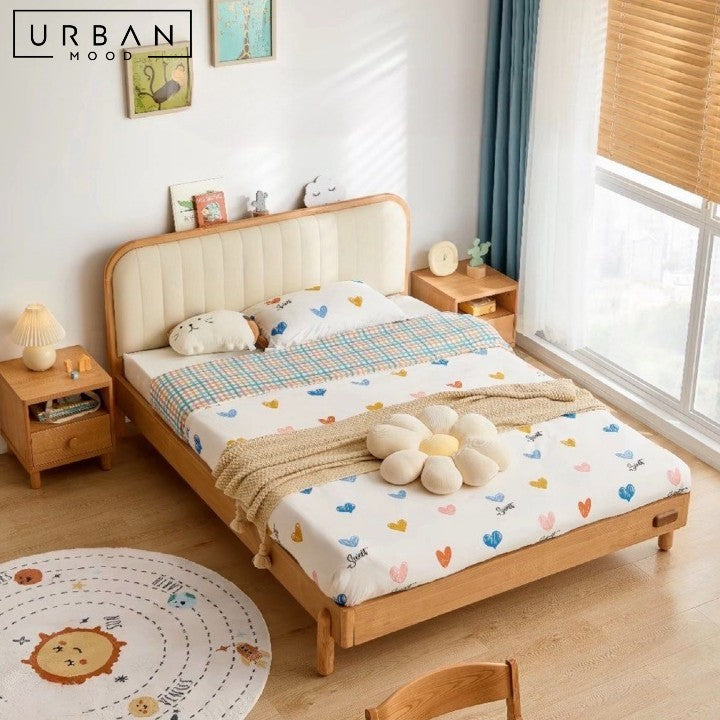 COUSIN Japandi Solid Wood Children Bedframe