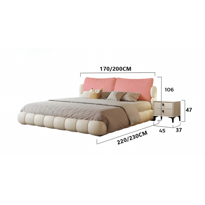 COVIS Modern Leather Bedframe ( Scratch Resistant) - Urban Mood Singapore