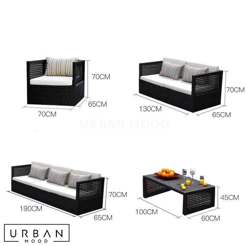 CREDY Modern Outdoor Sofa