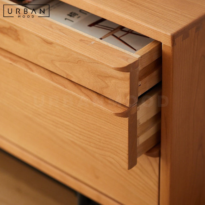 CRUSO Modern Solid Wood TV Console