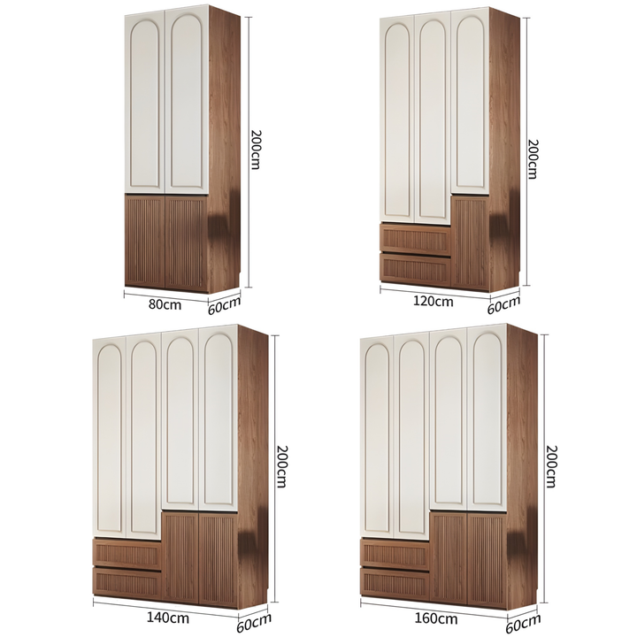 CUBEN Modern Solid Wood Wardrobe - Urban Mood Singapore