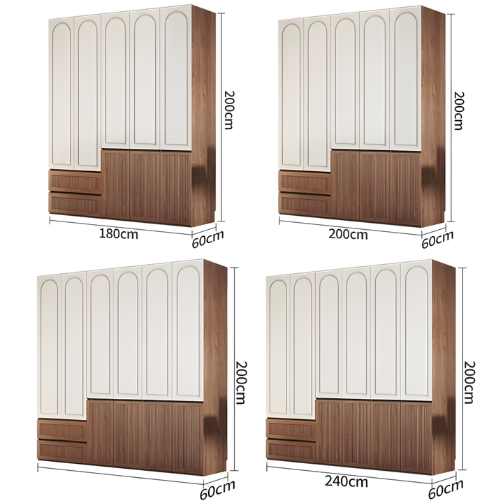 CUBEN Modern Solid Wood Wardrobe - Urban Mood Singapore