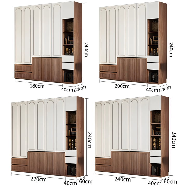 CUBEN Modern Solid Wood Wardrobe - Urban Mood Singapore