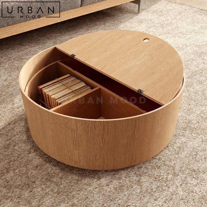 CUDIA Modern Round Nesting Coffee Table