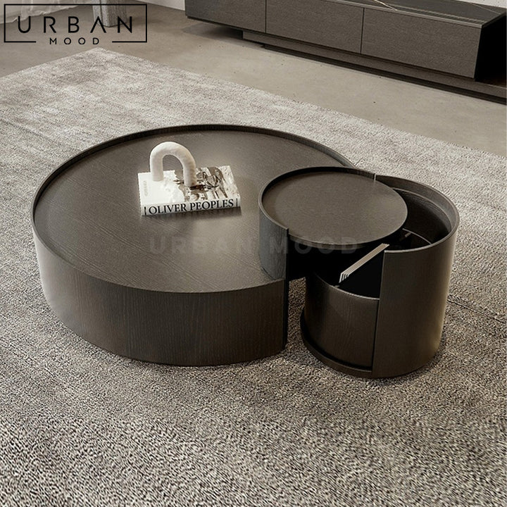 CUDIA Modern Round Nesting Coffee Table