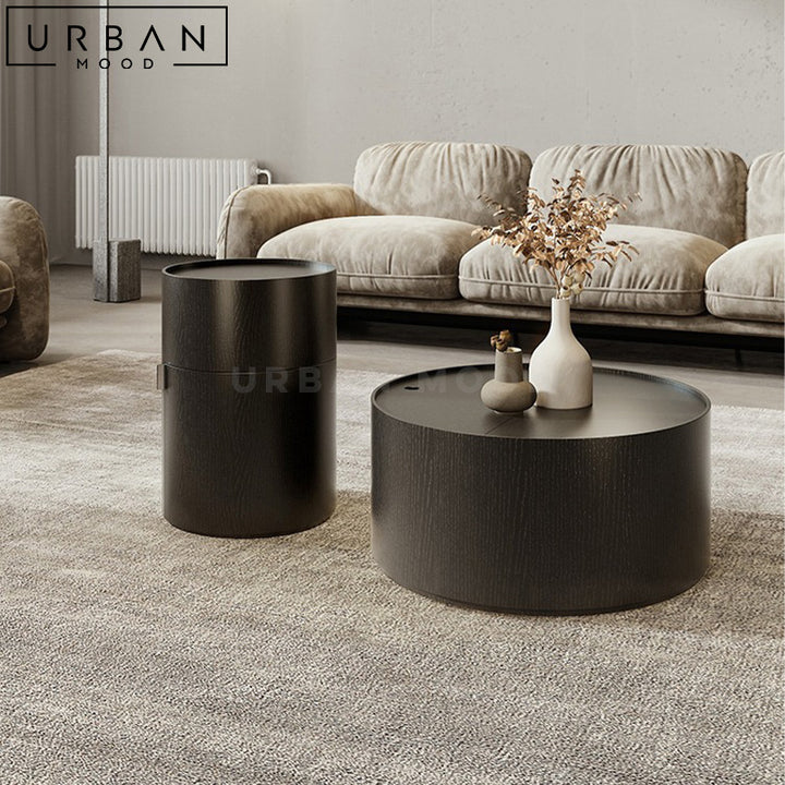 CUDIA Modern Round Nesting Coffee Table