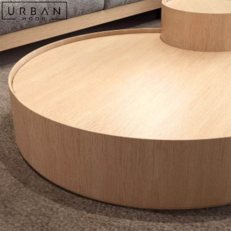 CUDIA Modern Round Nesting Coffee Table