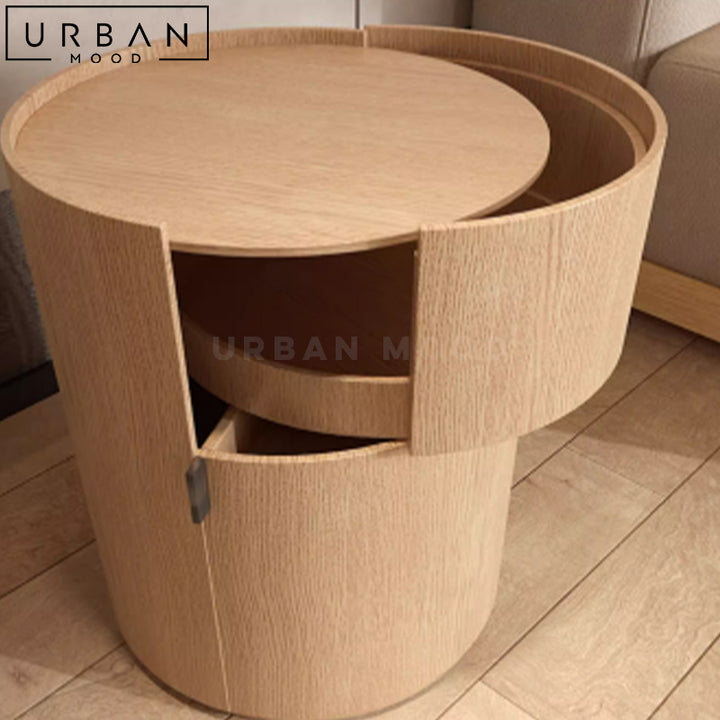 CUDIA Modern Round Nesting Coffee Table