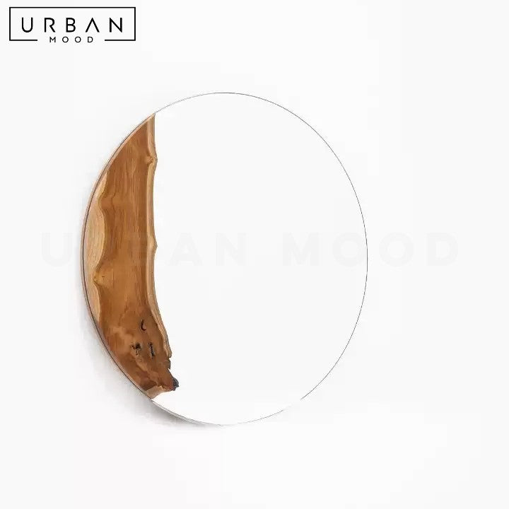 CUERO Modern Round Wall Mirror