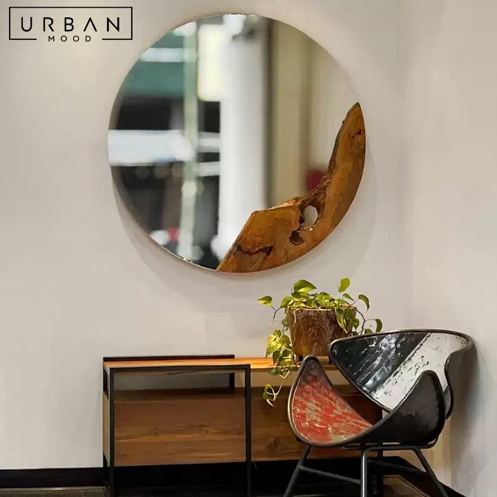 CUERO Modern Round Wall Mirror