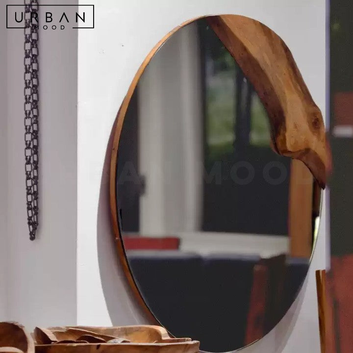 CUERO Modern Round Wall Mirror