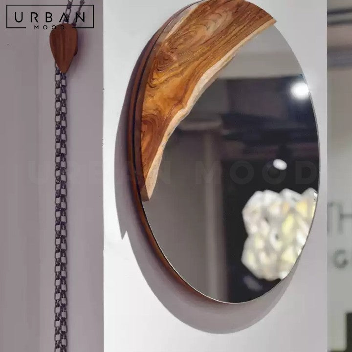 CUERO Modern Round Wall Mirror