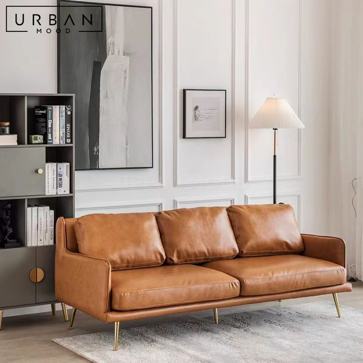 CURIO Modern Leather Sofa