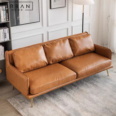 CURIO Modern Leather Sofa